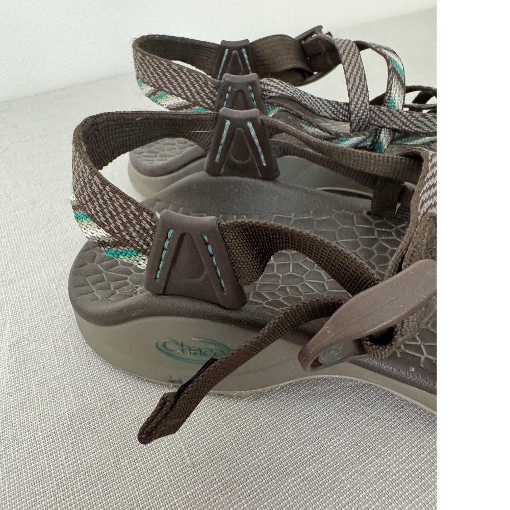 Chaco Womens ZX/2 Classic Sport Sandals Size 8 Brown/Green - Picture 4 of 9